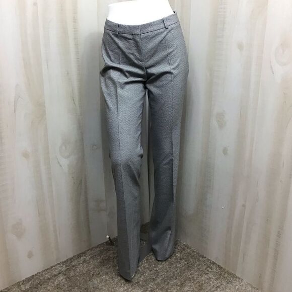 Boss Women Tulea3 Black High Waist Wide Leg Trouser Pants Houndstooth New Size 4 - Picture 3 of 16
